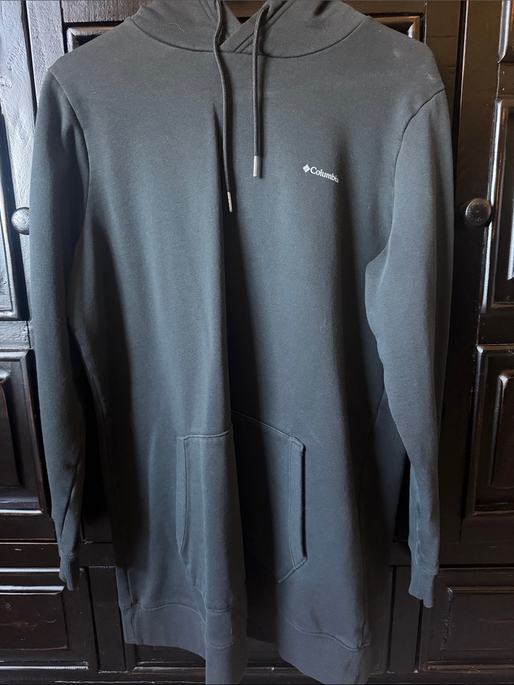 Columbia Black Hooded Pullover Sweatshirt tunic